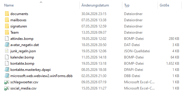 Lokale Datenspeicherung